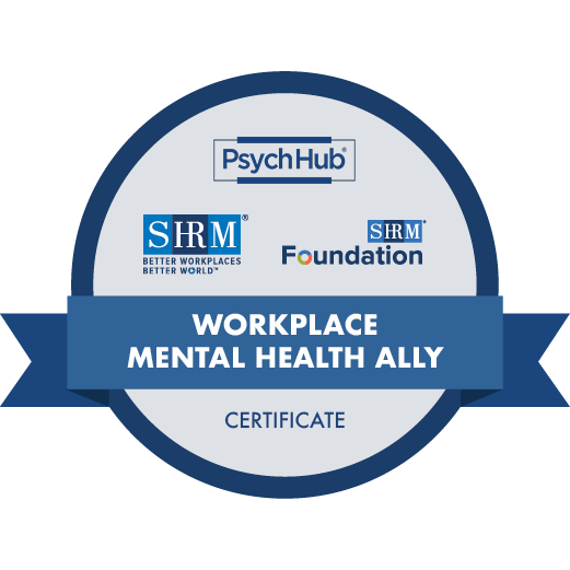SHRM Workplace Mental health Ally